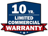 10 Year Limited Commercial Warranty