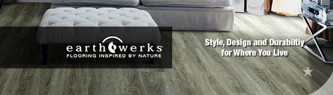 Earthwerks Waterproof Plank Flooring on sale at American Carpet Wholesale with huge savings! Save 30 to 60%