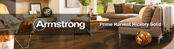 Armstrong hardwood flooring Prime Harvest Hickory Solid hardwood collection on sale at American Carpet Wholesale with huge savings!