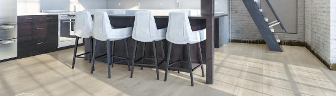 FirmFit Intown Collection Flooring is luxury vinyl flooring perfect for kitchen installations