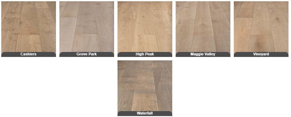 Palmetto Road Veranda Collection Asheville Hardwood Flooring Color Selections